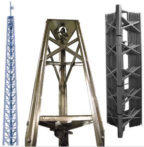 Standard Duty Self-Supporting Tower: up to 52′