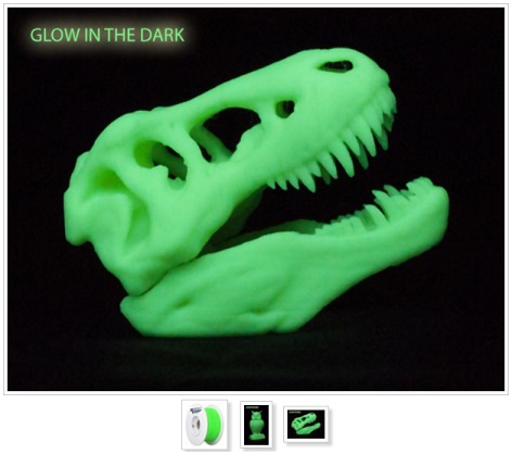 PLA17GD1 PLA Glow in the Dark 3D printing filaments