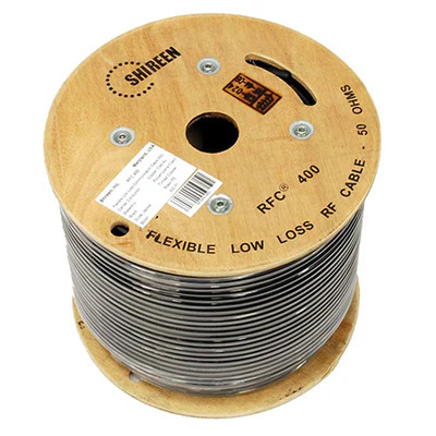 SHIREEN LMR-400 COAX CABLE – 304.8-METER (1000-FT) – BLACK